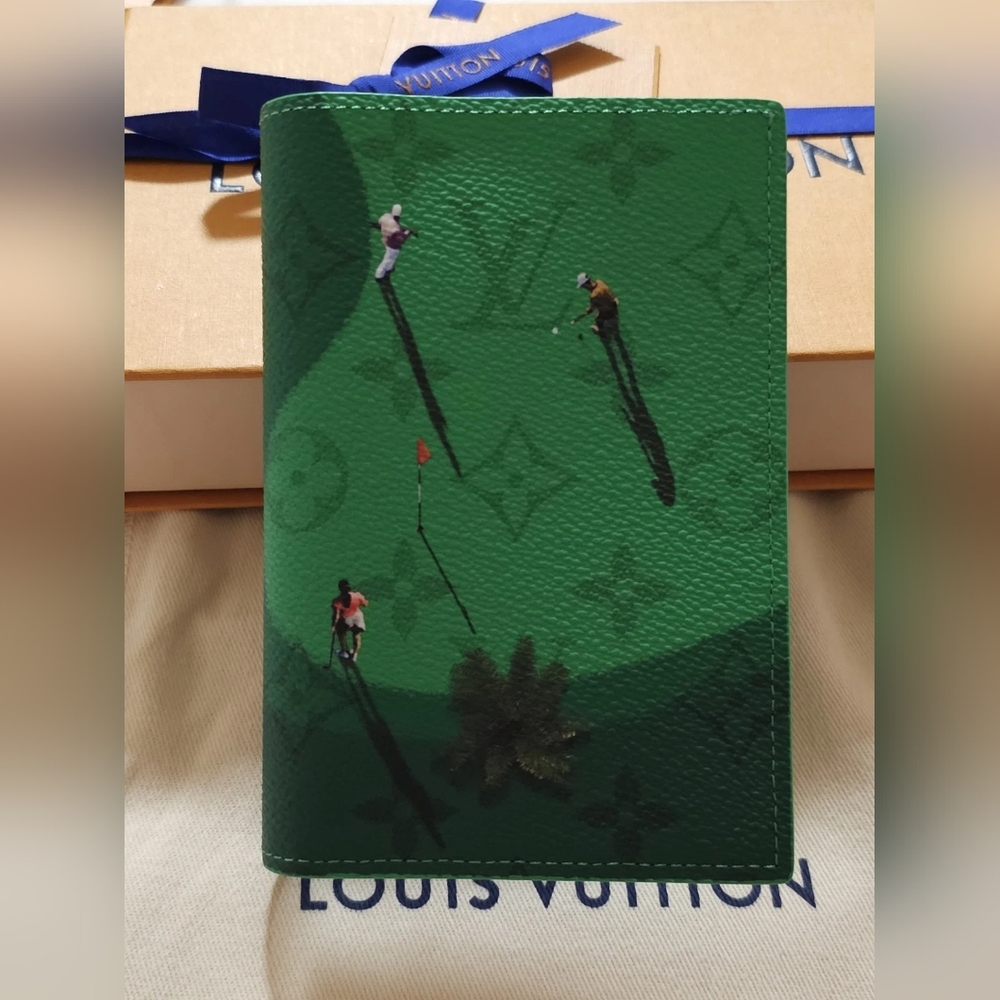 Louis Vuitton Green Passport Cover